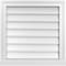 Ekena Millwork Vertical Surface Mount PVC Gable Vent w/ 2"W x 2"H , Brickmould Sill Frame, 22"W x 22"H GVPVE22X2203SN - alternate 1